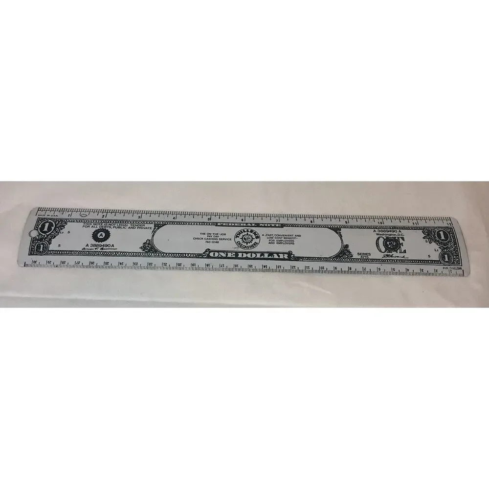 Vintage Thillens Checashers Advertising Metal Ruler Series 4715